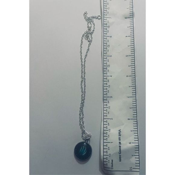 Virgo GLOW IN THE DARK GREEN ZODIAC STAR SIGN HOROSCOPE NECKLACE - Picture 7 of 11